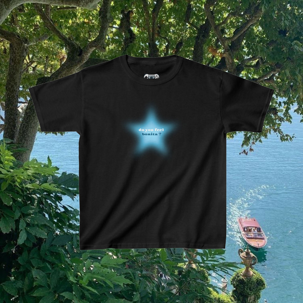 Do you feel bonita ? Y2K Baby Tee | Y2K Funny Baby Tee Coquette Crop Top - 90s Graphic Star Boy Girl Aesthetic Shirt - Vintage Y2K Clothing