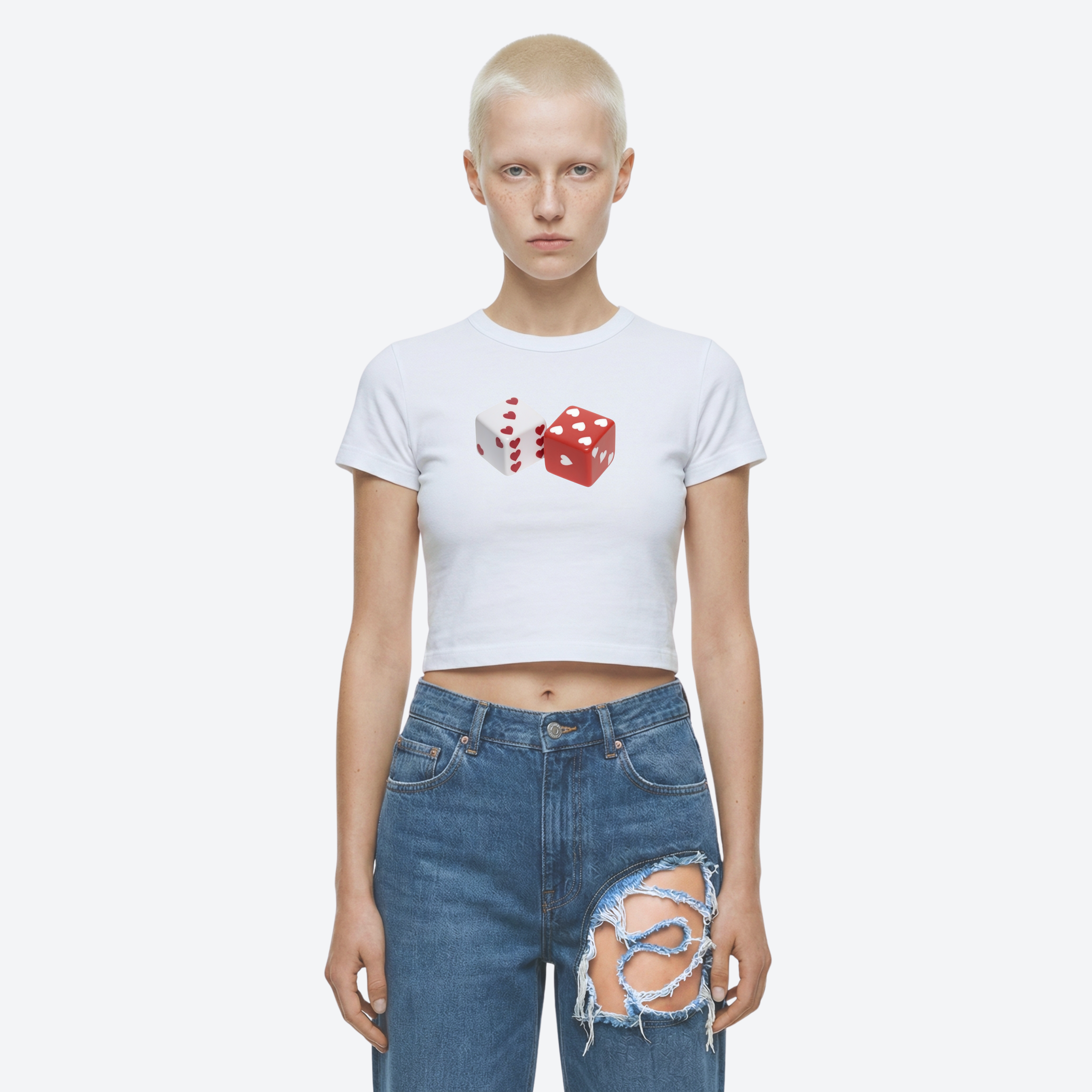 Dice of Hearts Baby Tee