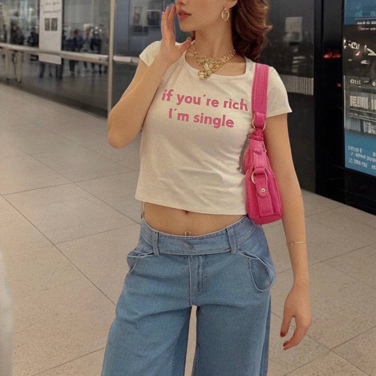 If You're Rich I'm Single Baby Tee