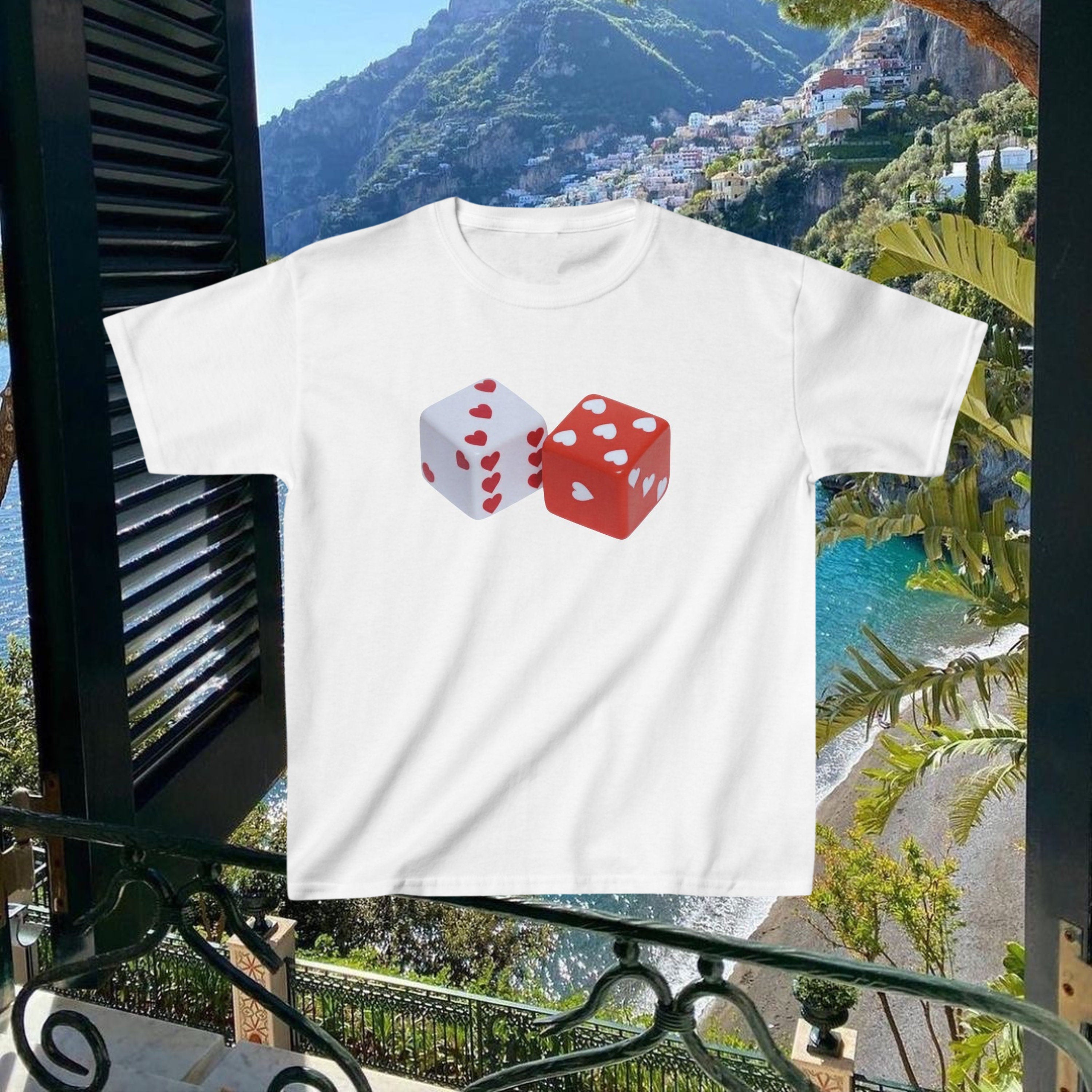 Dice of Hearts Baby Tee