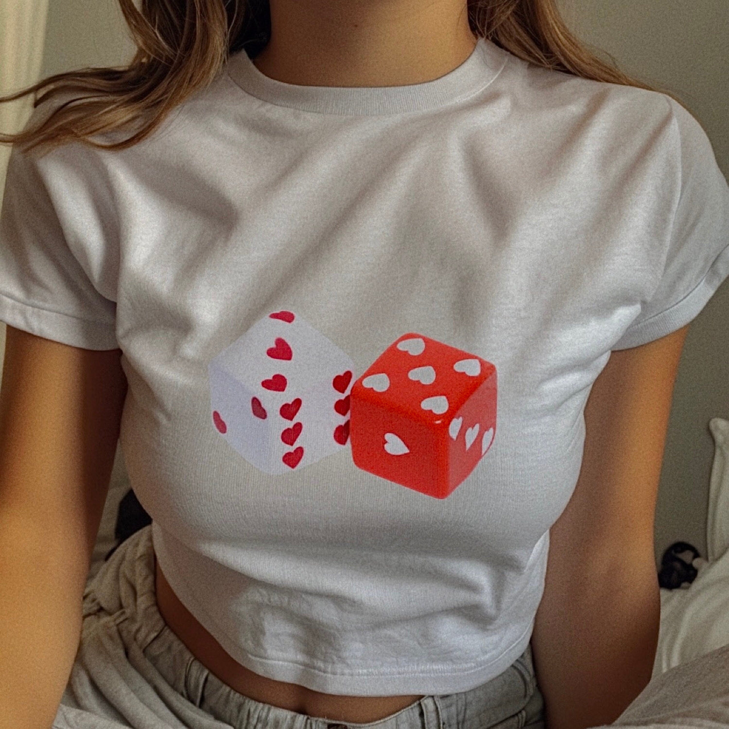 Dice of Hearts Baby Tee