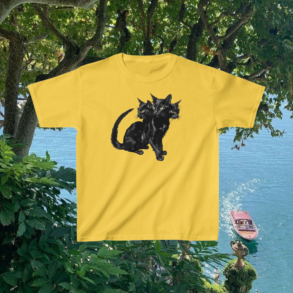 3 Headed Cat Baby Tee