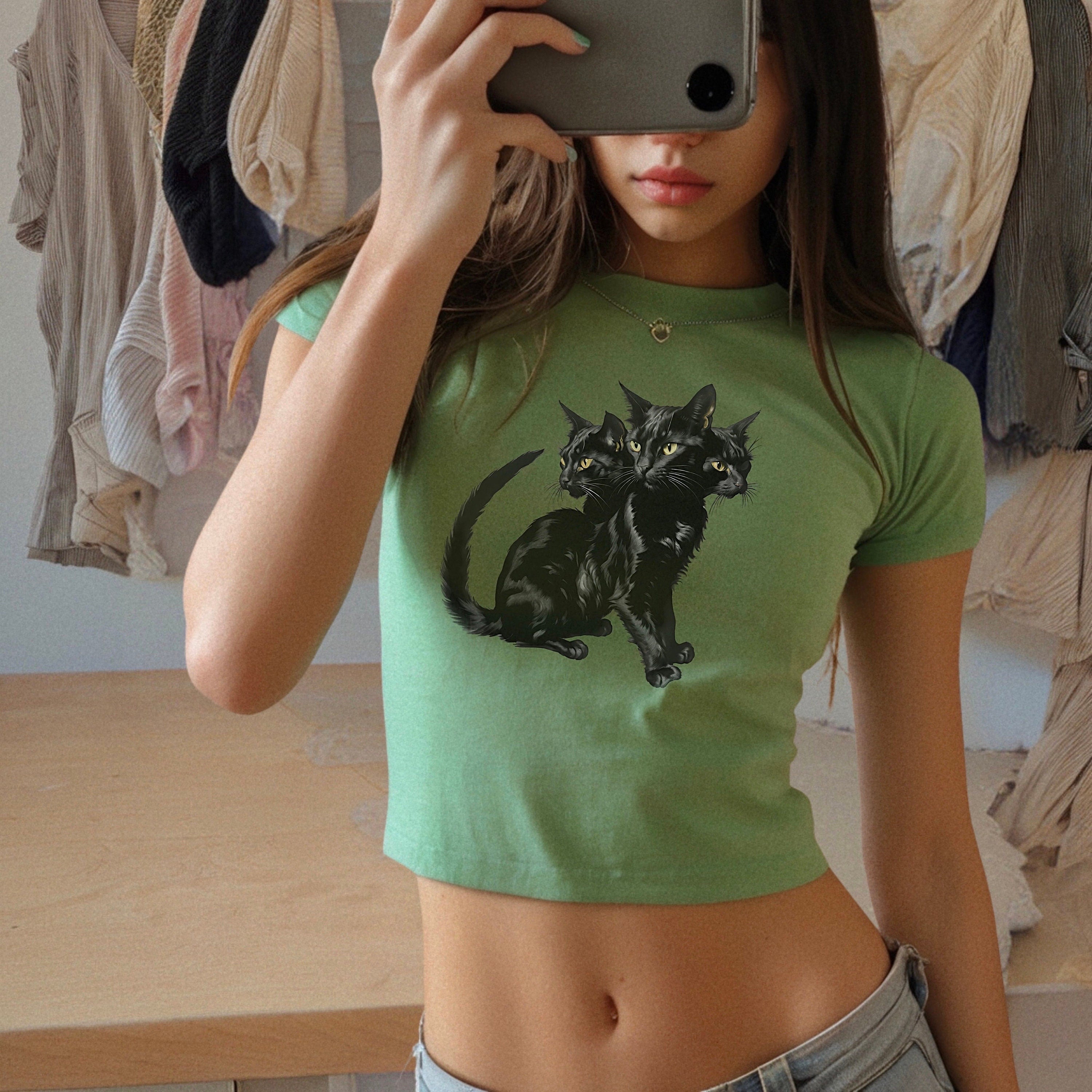 3 Headed Cat Baby Tee